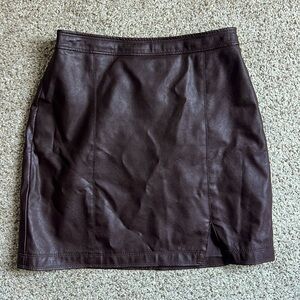 Abercrombie Vegan Leather Skirt